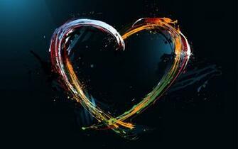 Love Abstract Design Wallpaper HD