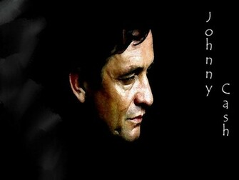 Johnny Cash De Man In Het Zwart Wallpaper