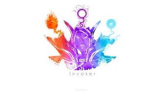 Invoker Wallpaper Simple Art Dota