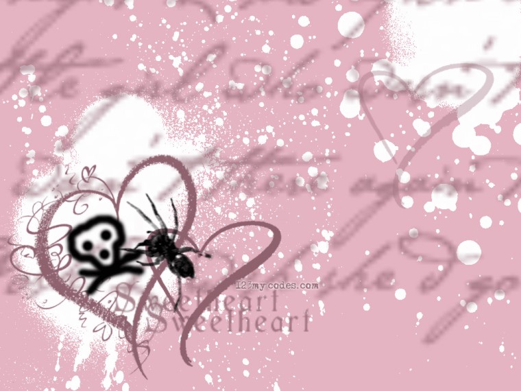 Girly Skulls Background