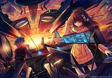 Anime Boy With Headphones Wallpaper Desktop Background