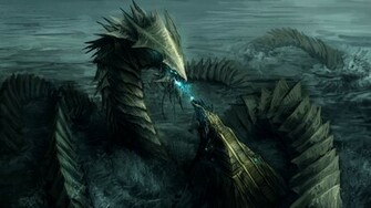 Blue Eyes Water Dragons Pyramids Wallpaper And Image