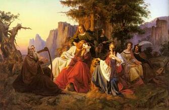 Huxoll Anton The Bard Before Royal Family German Art