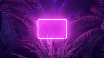 Neon Blue Aesthetic Picture Wallpaper