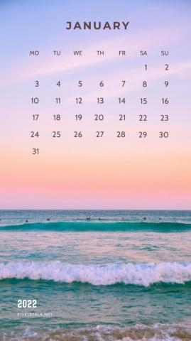 January Calendar iPhone Background Net