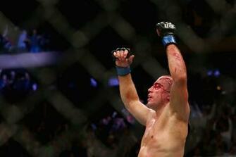 Ufc Results Georges St Pierre Achieves Immortality Mmamania