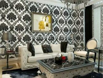 Beitai New Vintage European Damask Wallpaper Roll Floral Embossed