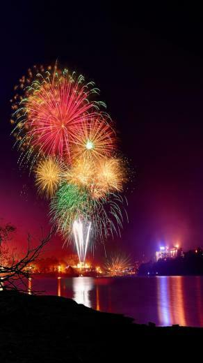 Superb Fireworks iPhone Wallpaper Background