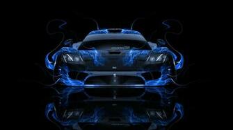 Saleen S7 Front Fire Abstract Car El Tony