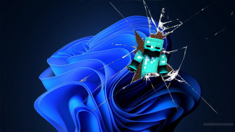 Minecraft Wallpaper Broken Desktop Windows By Zenderdiamondz