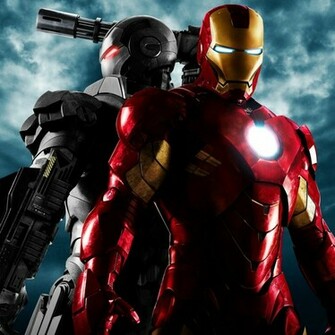 Iron Man Movie iPad Wallpaper With Both And War Machine