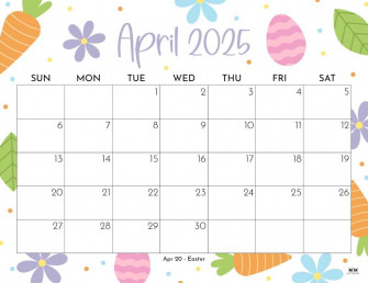 April Calendars Printables Wallpaper