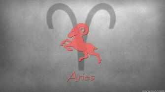 Aries Sign On A Gray Background Wallpaper And Image