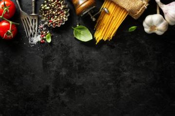 Italian Food Background With Ingredi High Quality Image