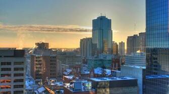 London Ontario On Winter Morning City Wallpaper