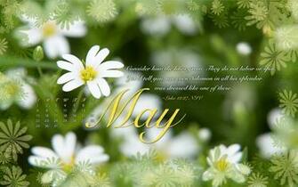 Impress Moment May Desktop Calendar Wallpaper
