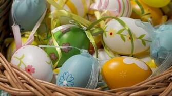 Easter Eggs Widescreen Wallpaper