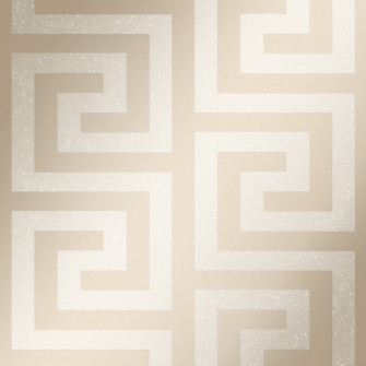 London Greek Key Wallpaper In Gold I Love