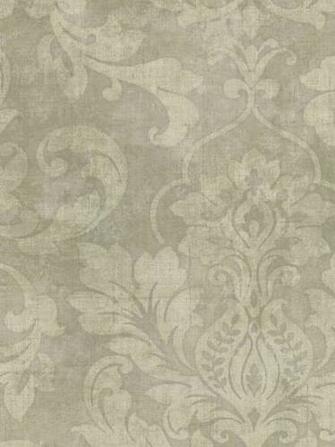 Gray Plaster Damask Wallpaper Interiorplace
