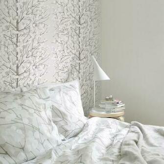 Marimekko Lumimarja Silverwhite Wallpaper