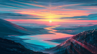 Aesthetic Landscape Wallpaper
