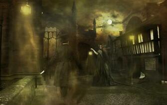 Scary Night London Street Wallpaper From Dark