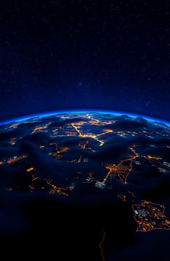 Earth At Night Wallpaper HD