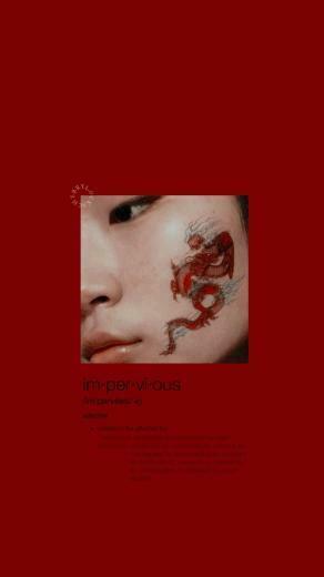 Lockscreen Red In Aesthetic Wallpaper