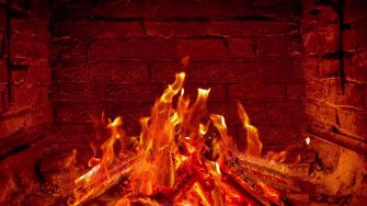 File Fantastic Fireplace Fire Chimney Hearth Background Texture
