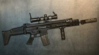 Airsoft Media Custom Dark Knight Mk16 Scar Dmr Gun Aeg