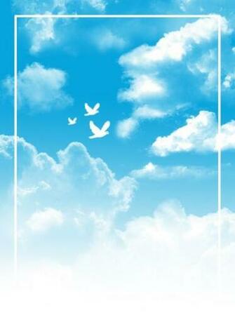Ilustraci N De Fondo Simple Cielo Azul Y Nubes Blancas Dise O
