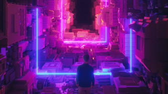Neon Purple Wallpaper