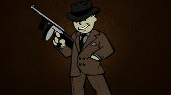 Wallpaper Fallout Vault Boy Leather Games