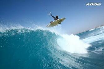 Kitesurfer Mitu Monteiro Getting Some Air Off A Nice Wave Fone Kites