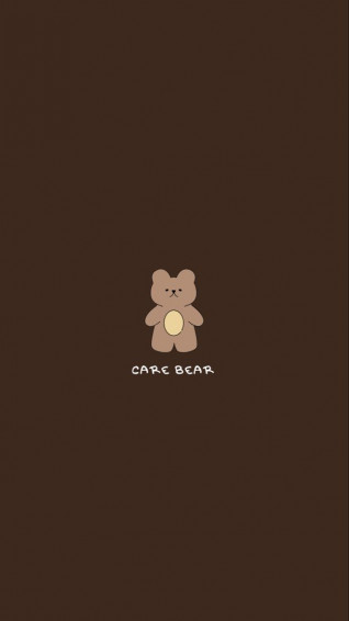 Carebear In Bear Wallpaper Brown And Cream