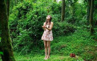 Brunettes Women Nature Dress Outdoors Asians Mikako Zhang