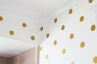 Gold Polka Dots Background Dot B