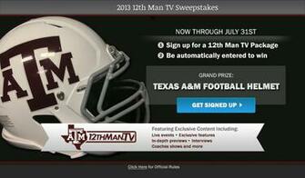 12thmantv Sweepstakes Enter To Win A Texas M Football Helmet
