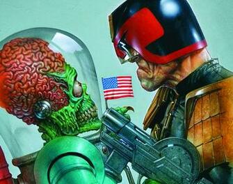 Mars Attacks Judge Dredd Comic Wallpaper Wallpaperin4k Net