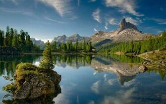 Fond Ecran Paysage Lac De Montagne Wallpaper Mountain Lakes HD