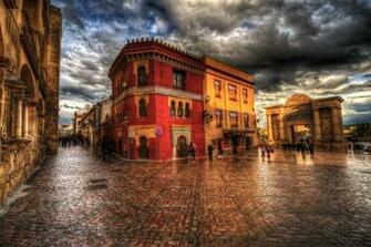Town Square In Cordoba Spain HD Wallpaper Background Image