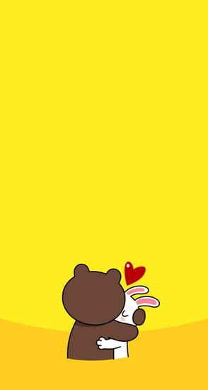 Line Brown Cony Hug X Parallax