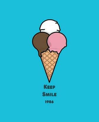 Cute Animated Ice Cream Colorful
