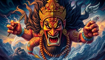 Angry Vishnu Wallpaper