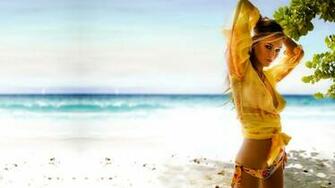 Beach Holiday Girls Wallpaper