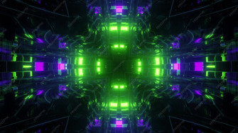 Neon Green And Purple Background Wallpaper