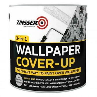 Zinsser In Off White Matt Wallpaper Cover Up Paint