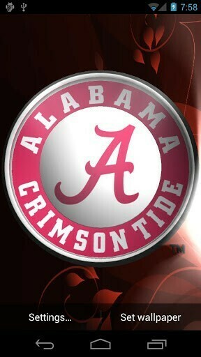 Alabama Crimson Tide Lwp Tone App For Android