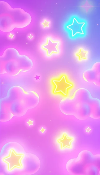 Aesthetic Cute Neon Wallpaper