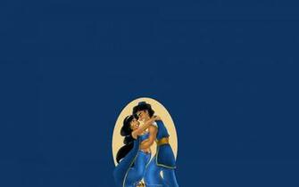 Cartoons Wallpaper Aladdin And Jasmine Blue